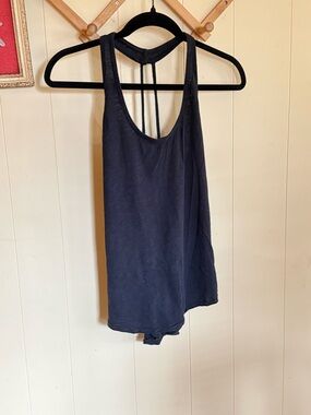 Prana Women’s Racerback low back Tank Top washed black loose fit xs